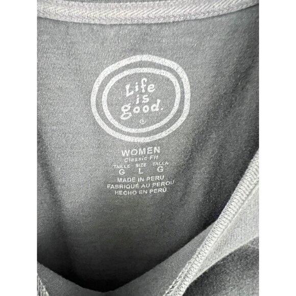 Life Is Good Women's L Crusher T-Shirt Lot of 4 Blue Flowers Boating - Picture 5 of 16